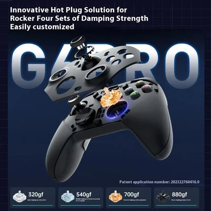 G6 Pro Wireless Bluetooth 2.4G Gamepads with Hall Rocker Six-Axis Game Controller for Computer Ns Steam Customized