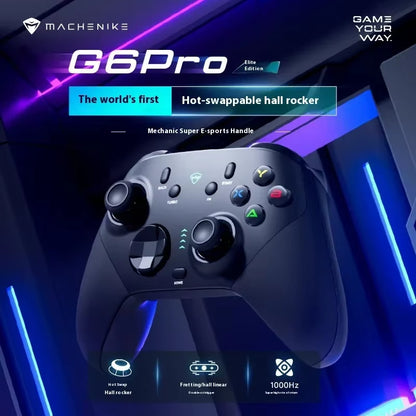 G6 Pro Wireless Bluetooth 2.4G Gamepads with Hall Rocker Six-Axis Game Controller for Computer Ns Steam Customized