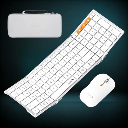 Foldable Mouse and Keyboard Folding Bluetooth Wireless Mice Keyboards for Business Travel Laptop Iphone Ipad Tablets PC